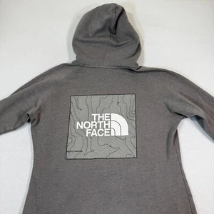 The North Face Hoodie Women Xl Gray Square Logo Sierra Nevada Pullover Casual - Picture 1 of 7