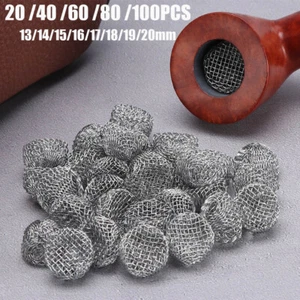 Pipa para fumar tabaco Pantalla de filtro de metal Malla de acero Bola Pipa Pantalla Filtros EE. UU. - Imagen 1 de 14