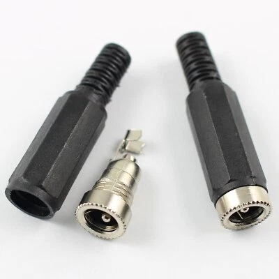 5Pcs 5.5mm x 2.1mm DC Power Jack Female Plug Adapter Connector 5.5*2.1mm - Image 1 of 4