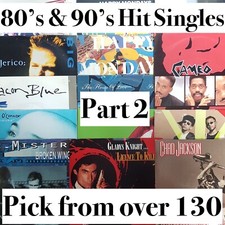 80s & 90s Quality Hit VINYL SINGLES - Pick from 130 records [ALL EX or MINT] pt2