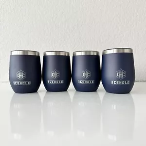 4 - NUEVO ICEHOLE 12 OZ Juego de Vasos de Vino Aislados al Vacío Tapa de Acero Inoxidable Azul - Imagen 1 de 17