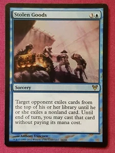 Magic The Gathering AVACYN RESTORED FOIL STOLEN GOODS blue card MTG - Picture 1 of 2
