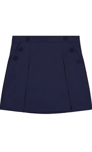 Nautica Girls' School Uniform Stretch Poplin Scooter Size 14 Color 414 SU Navy - Picture 1 of 4