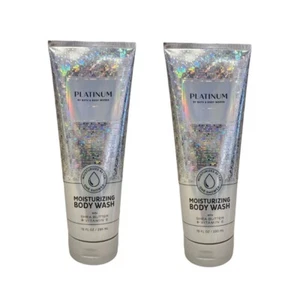 2 NEW Bath & Body Works Platinum Moisturizing Body Wash With Shea Butter 10 oz - Picture 1 of 1