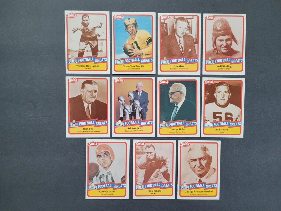 1989 SWELL FOOTBALL CARDS Your Pick FOOTBALL GREATS - Image 1 of 1