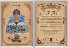 2004 Donruss Diamond Kings Bronze Signatures /200 Cliff Lee #76 Auto