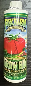 Fox Farm Grow Big Liquid Plant Food, 6-4-4 - Picture 1 of 4