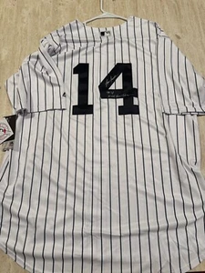 LOU PINIELLA SIGNED AUTO YANKEES JERSEY WITH 77 - 78 WORLD SERIES CHAMPS STAT - Picture 1 of 3