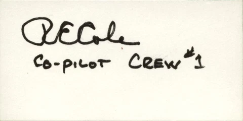 RICHARD E. COLE - SIGNATURE(S) Cover