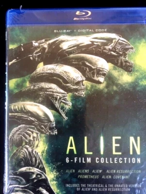 ALIEN COLLECTION 1979-2017 (6 Film-6-Blu-Rays with Digital Codes) NEW - Image 1 of 2