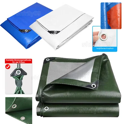 TANBURO® Abdeckplane Gewebeplane Plane Schutzplane Bootsplane mit Ösen Holzplane 180/320g