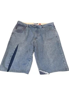 Mens Mecca Denim VTG Jean Shorts 42 Y2K 90s Wide Leg Baggy Hip Hop  Urban Wear - Picture 1 of 14