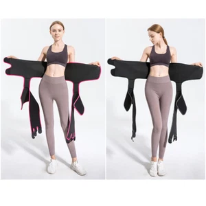 Thigh Trimmer High Waist Trainer Body Shaper Butt Lifter Sweat Belt Exercise US - Picture 1 of 20