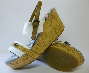 Wrangler White Womens Wedge Sandals Wave Sunset Sizes 4,5,6,7 New £19.99 - Picture 1 of 1