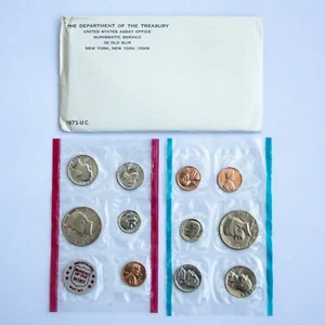 1972 Uncirculated US Mint Set Philadelphia + Denver Original Plastic - 11 coins - Picture 1 of 4