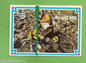 #D215. 1974  SCANLENS CHOPPERS & HOT BIKES CARD #57  SUZUKI 500