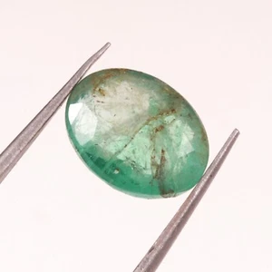 2.77 Ct Certified Natural Zambian Emerald Faceted 10x8 Oval Cut Loose Gemstone - Picture 1 of 3