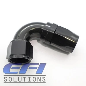 120 Degree Full Flow Taper Series Hose End Fitting  AN12 (Black) 154-12BLK - Picture 1 of 1