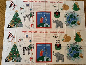 FRIEDEN AUF ERDE Stoff Traditionen Weihnachten Applikationen 1992 Tiere Erde - Bild 1 von 10
