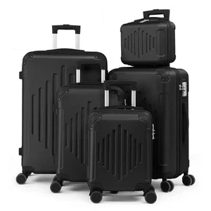 5pcs Hard Shell Luggage Set w/ Spinner Wheels, Corner Protectors, Lightweight - Picture 1 of 4