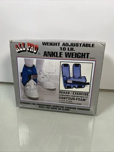 ALL PRO  10Lb INDIVIDUAL Ankle Weight Adjustable Weight Contour Open Box - Picture 1 of 7