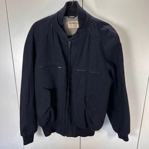 Yves Saint Laurent YSL Vintage Mens Bomber Jacket Paris New York Coat - Picture 1 of 12