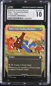 2024 MTG Fallout PIP Nuka-Cola Vending Machine Vault Boy Borderless #358 CGC 10 - Picture 1 of 2