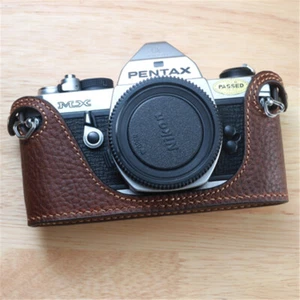 Handmade Leather Half Case For Pentax MX ME-Super Camera Retro Style Cover New - Picture 1 of 12