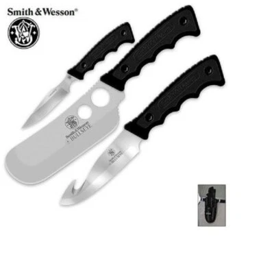 Smith & Wesson 狩猎刀套装 guthook 切割刀带鞘 — 第 1/3 张图片