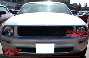 Se adapta a la rejilla de malla negra parachoques para Ford Mustang V6 05-09 - Imagen 1 de 2