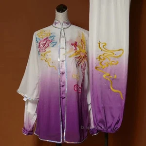 Traje de competición para mujer Kung fu Tai chi artes marciales Wushu Wing Chun uniforme - Imagen 1 de 10