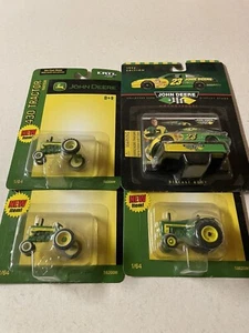 John Deere 1/64 (2) 430 (1) 620 Tractors # 23 NASCAR Race Car All NIP 4 PCs - Picture 1 of 13