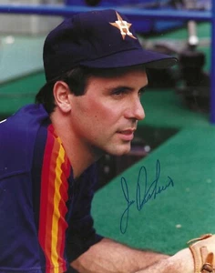Signed 8x10 JIM DESHAIES Houston Astros Autographed photo - w/COA - Picture 1 of 1