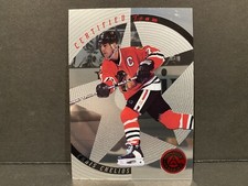 1997-98 Pinnacle Certified Team Chris Chelios #5 Hockey Card NHL Blackhawks!