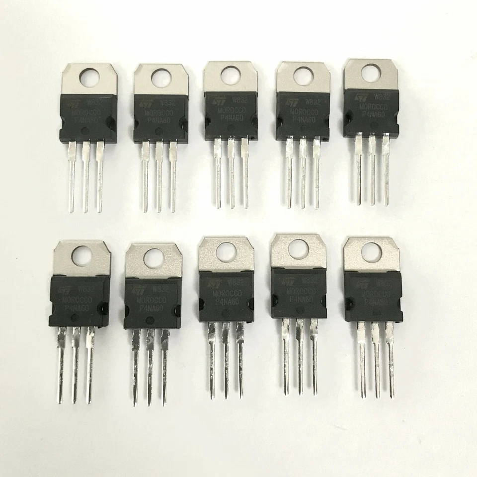 (PKG of 10) STP4NA60 N-Channel Power MOSFET, 600V, 4.3A, ST, TO-220 - Image 1 of 4
