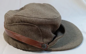 Vintage 1952 Buffalo Cap Co Winnipeg Canada Military Wool Hat 7 1/8 - Picture 1 of 19