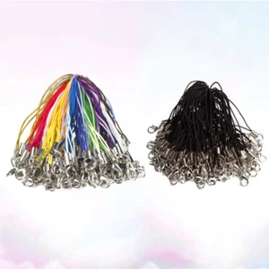 100 Pcs Handy -Seilzubehör Lasso Mit Karabinerverschluss Handygurte - Zdjęcie 1 z 11