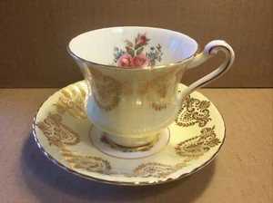 GOLD LACE Paragon By Appt.To Her Majesty The Queen China Potters Tea Cup Saucer - Picture 1 of 11