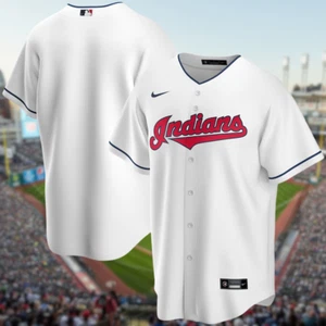 Cleveland Indians Nike Home Team Jersey 2020 MLB White CLE Guardians Sz. 2XL - Picture 1 of 12