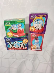 1996 McDonalds Disney 101 Dalmatians Snow Globes Domes Complete Set of 4 - Picture 1 of 4