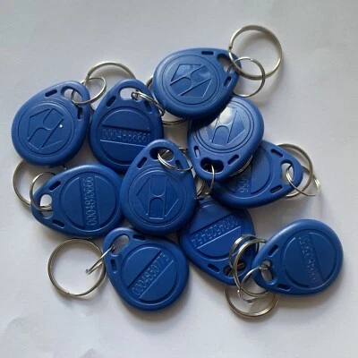 10 x Proximity Em 125KHz RFID Id Card Tag Token Key Chain Keyfob Read Only
