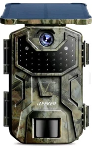Solar Trail Camera 36MP 2.7K 30fps with Night Vision 5200 mAh Rechargeable... - Picture 1 of 8