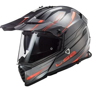 LS2 MX436 Pioneer Evo Knight Size L Enduro Helmet Motorcycle with Sun Visor