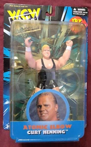 WCW CURT HENNING 1998 ATOMIC ELBOW Wrestling Action Figure OSFT Rare WWE TNA New - Picture 1 of 13