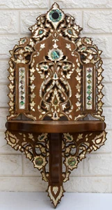 Luxury Moroccan Wall Shelf ,Morocco Mother of pearl 25" * 12" Wall Hanging Shelf - Picture 1 of 5