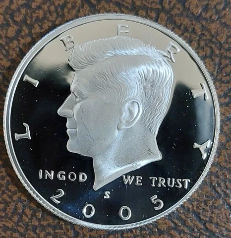 2005-S Silver Proof Kennedy Half Dollar - 90% Silver - UNC Cover