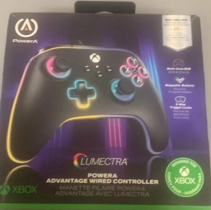PowerA Advantage Wired Controller for Xbox Series X|S with Lumectra – Black - Image 1 of 4
