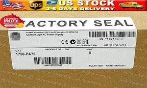 Allen-Bradley 1756-PA75 SER B PLC ControlLogix AC Power Supply AB 1756PA75 New - Picture 1 of 1