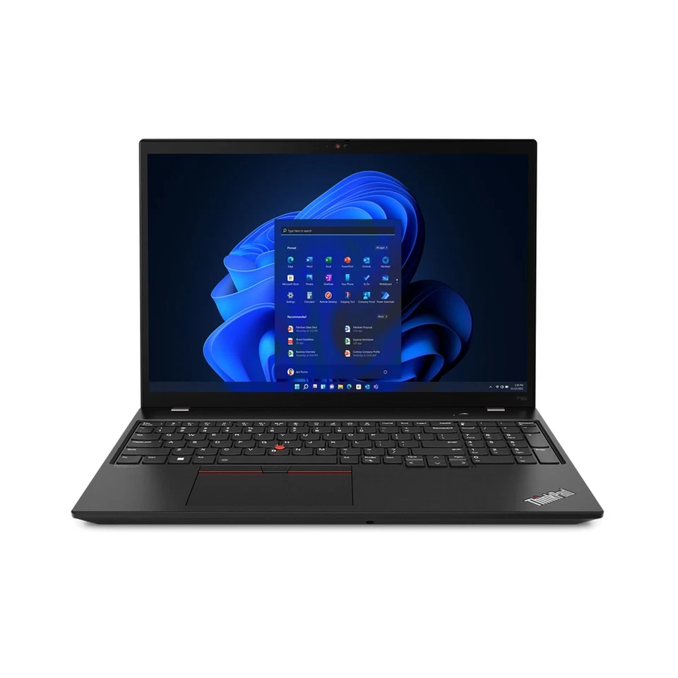 Lenovo ThinkPad P16s Gen 2 16 Zoll WUXGA 300 Nits (512GB SSD, AMD Ryzen 7 PRO 7000 Serie, 5,10 GHz, 16GB, Windows 11 Pro Deutsch) Laptop - Villi Black