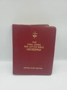The King James Red Letter Bible Special Study Edition Large Print Old & New Test - Picture 1 of 8